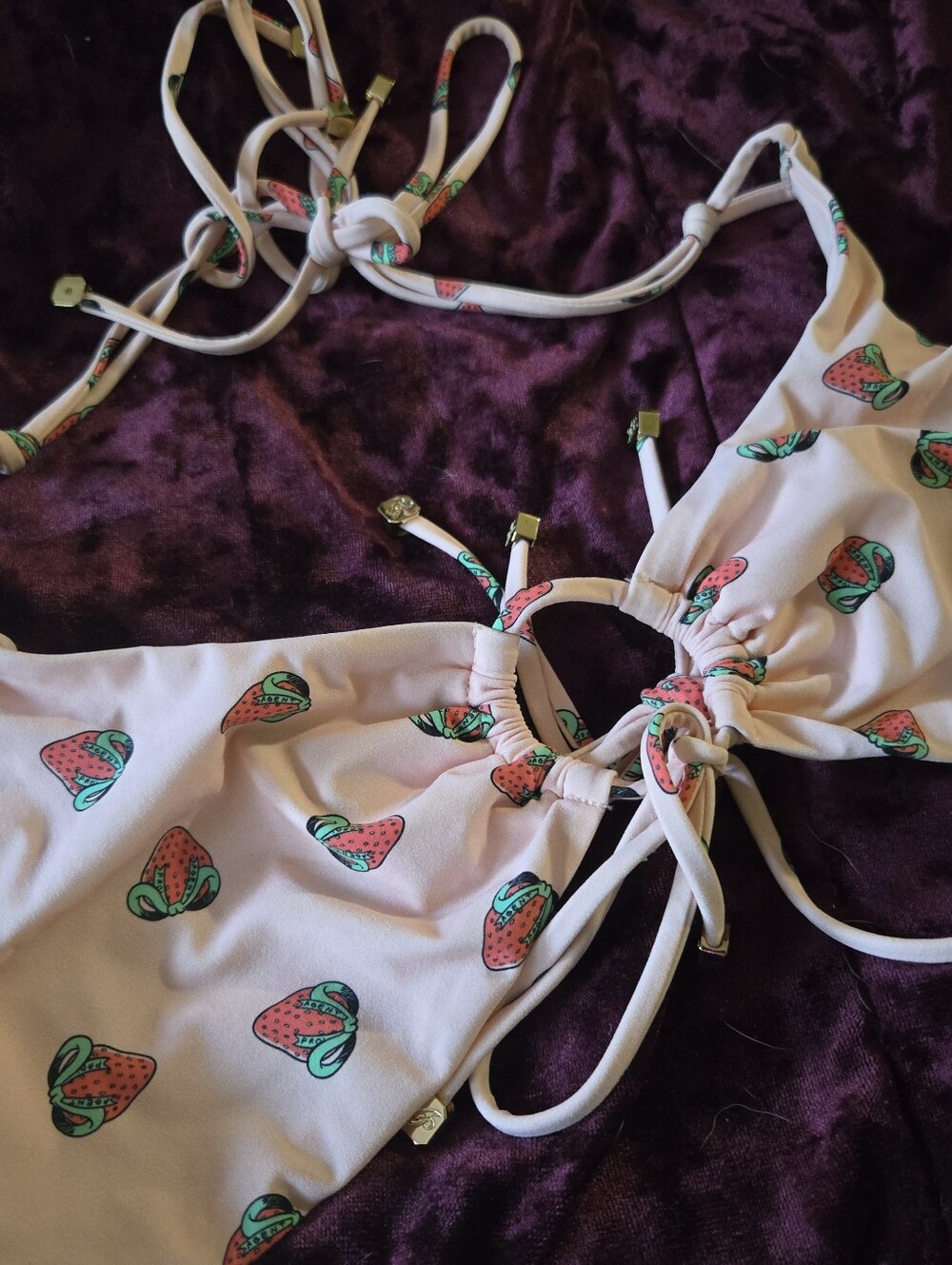 Agent Provocateur Fraise Pink Strawberry Bikini Top 3